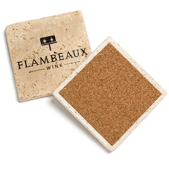 Flambeaux Wine Stone Coaster