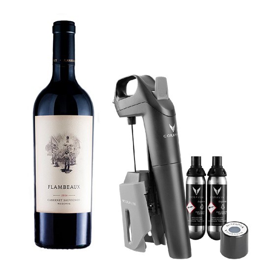 CORAVIN™ + Flambeaux Reserve Gift Set